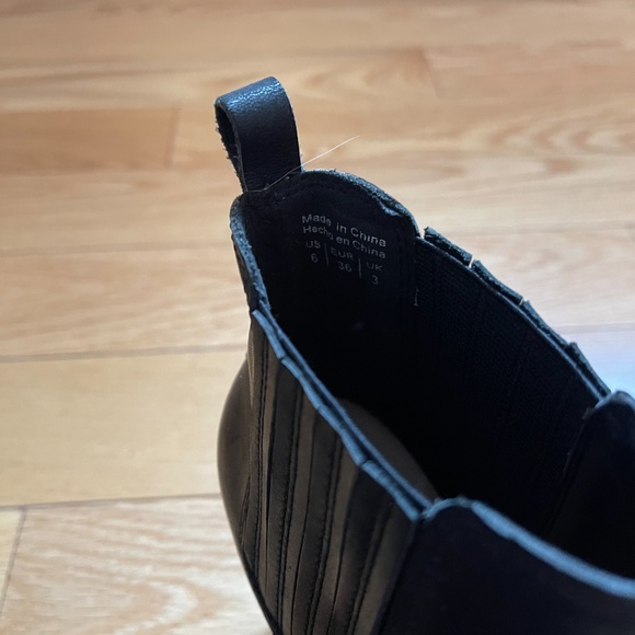 Aldo Black Leather Heeled Booties - Picture 5 of 7